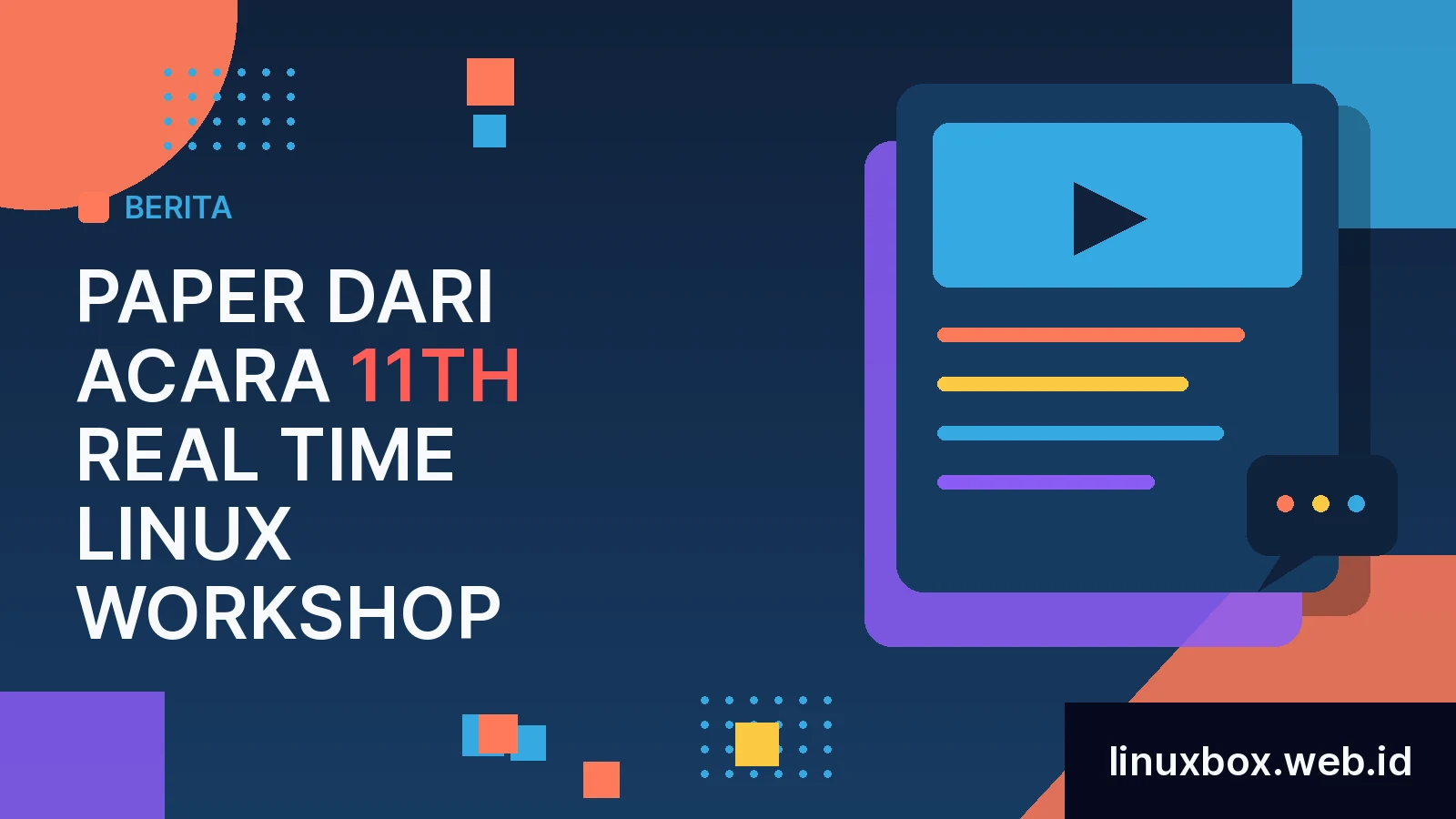 Paper Dari Acara 11th Real Time Linux Workshop