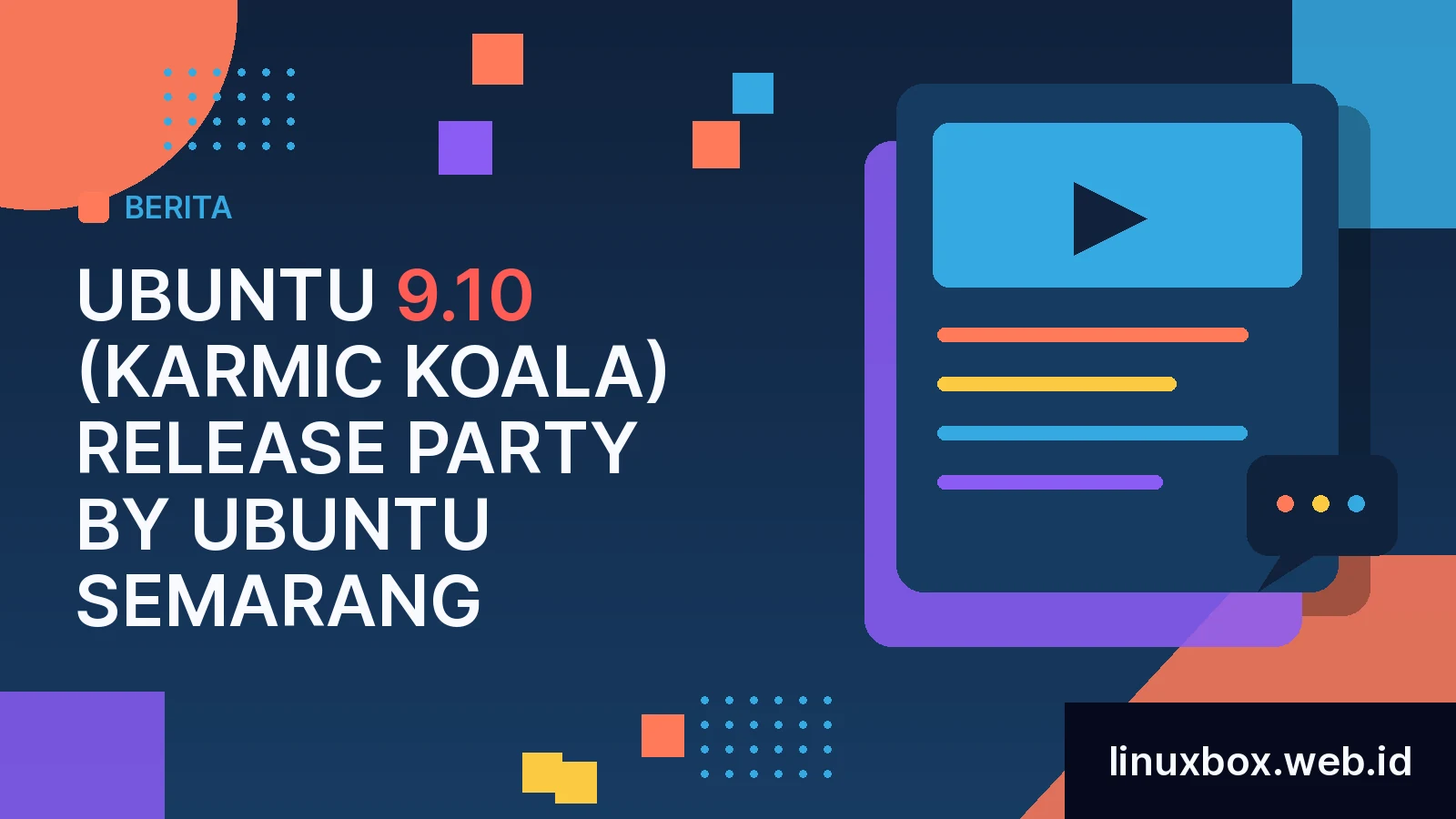 Ubuntu 9.10 (Karmic Koala) Release Party by Ubuntu Semarang