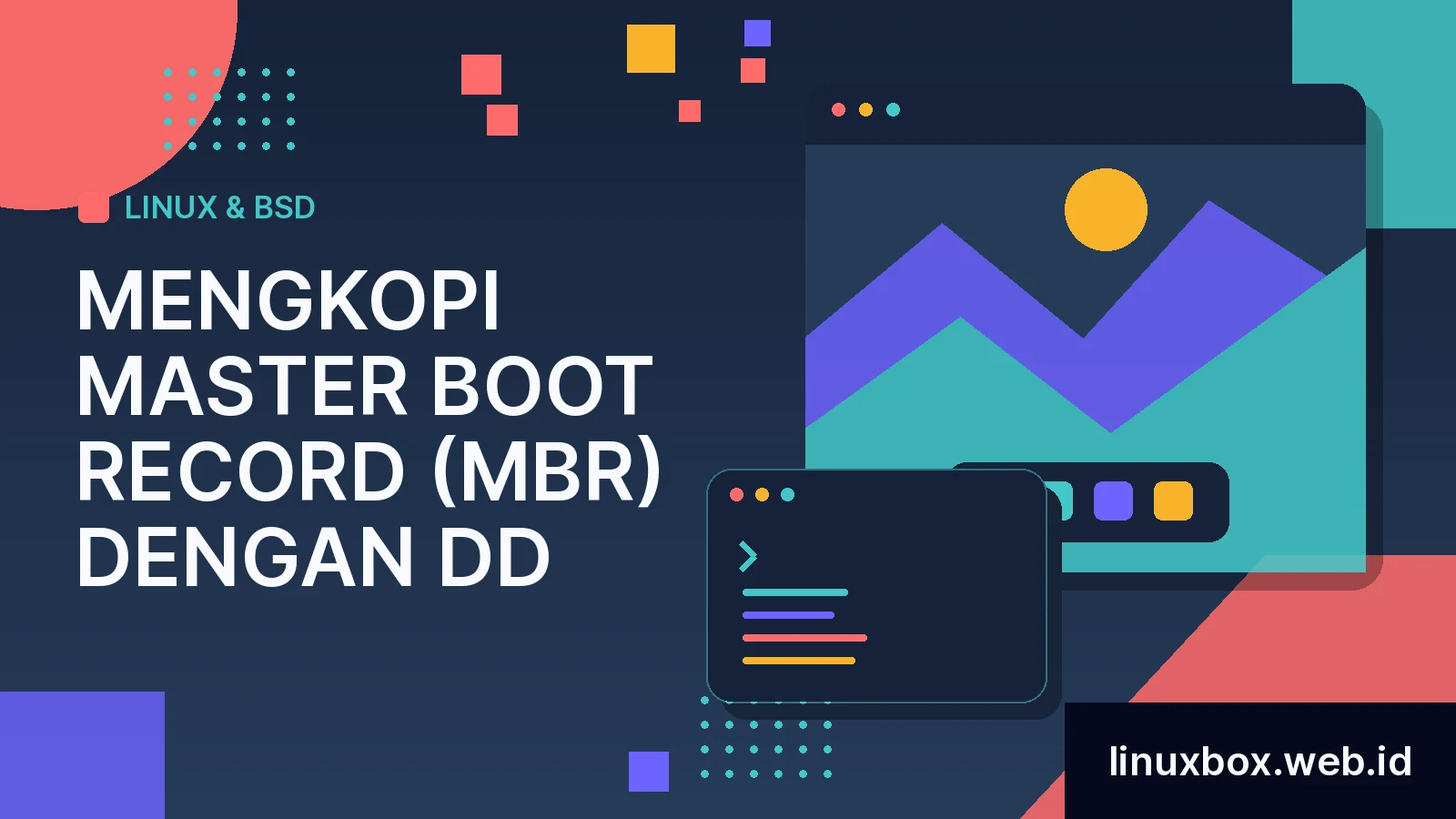 Mengkopi Master Boot Record (MBR) dengan dd
