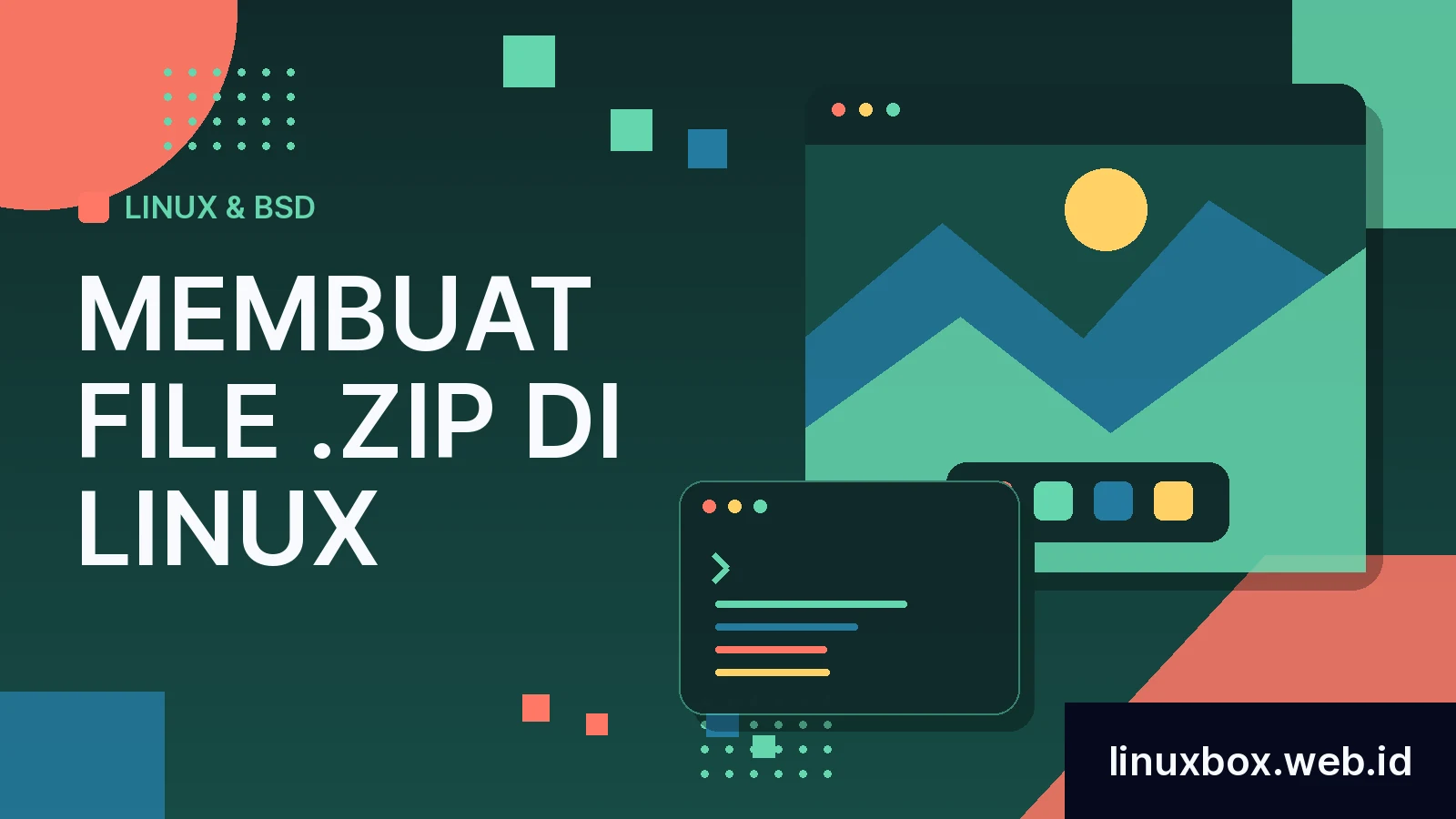 Membuat File .zip di Linux