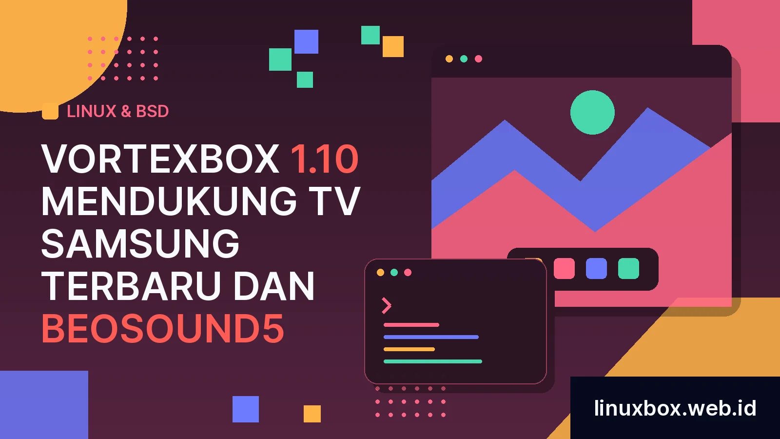 VortexBox 1.10 mendukung TV Samsung Terbaru dan BeoSound5