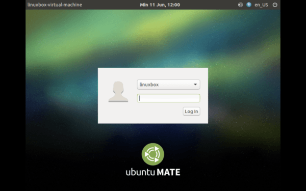 Prompt Login Ubuntu MATE 16.04